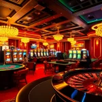 Exciting gaming action at rik vip casino, featuring poker tables and dynamic roulette wheels.
