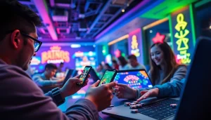 Engaging online gaming scene showcasing players experiencing new88go.com casino games.