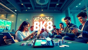Engaging scene of users enjoying bk860s.com, showcasing online gambling and vibrant gaming experiences.