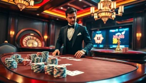 Win big at https://nk88.bio/ with a lively poker table scene and vibrant casino atmosphere.