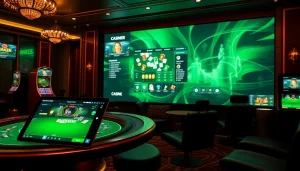 Experience the excitement of ev88win.live with a stunning online casino interface showcasing vibrant games and betting options.