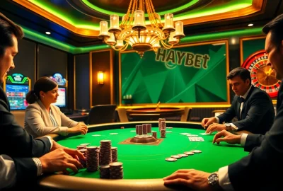 Experience the thrill of HAYBET with an exciting poker game at a luxurious casino.