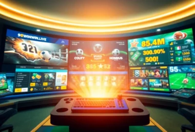Engaging online gaming interface at 98winwin.live, showcasing sports betting and slot games.