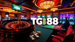 Experience thrilling gameplay at tg88 com with vibrant casino tables and exciting gambling action.