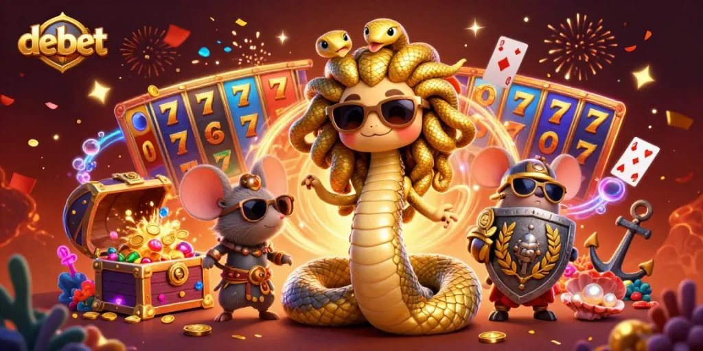 Engage in thrilling gaming adventures at Debet with immersive 3D casino elements.