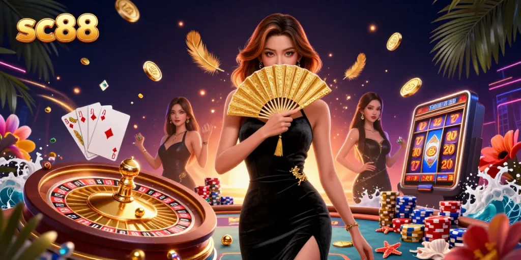Play thrilling games and experience sc88's lively casino atmosphere with dazzling rewards and excitement.